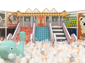What are the benefits of playing Naughty Castle amusement park for children?